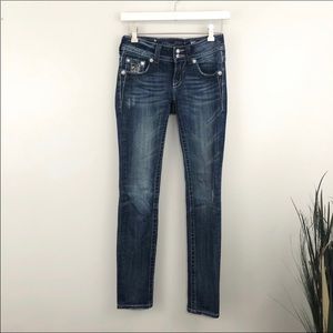 Miss Me Bling Detail Skinny Jeans Size 25